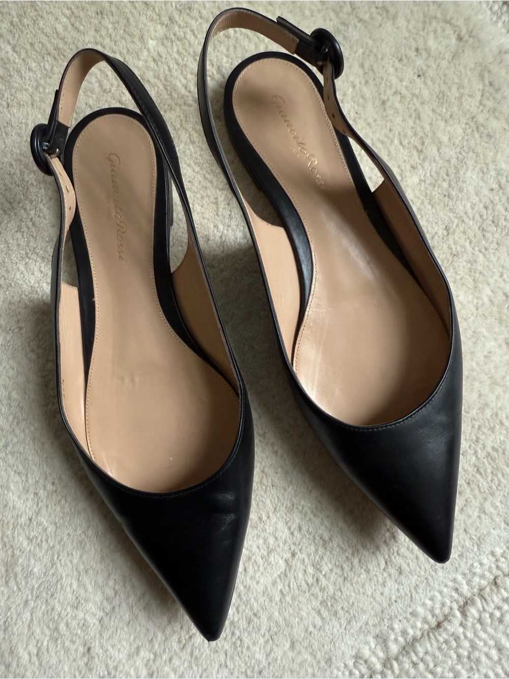 Gianvito Rossi Anna sling back flat 37.5